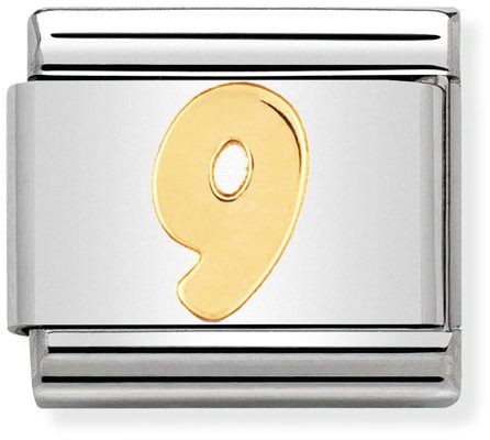 Nomination Classic Gold Number 9 Charm