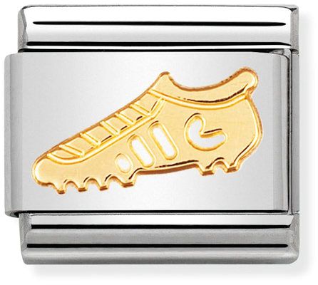Nomination Classic Gold Sports Football Boot Charm