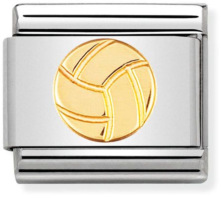 Nomination Classic Gold Sports Volley Ball Charm