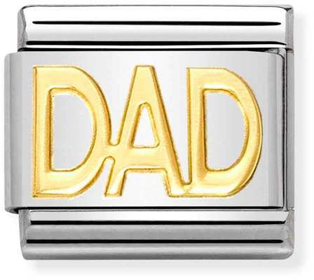 Nomination Classic Gold Writings Dad Charm