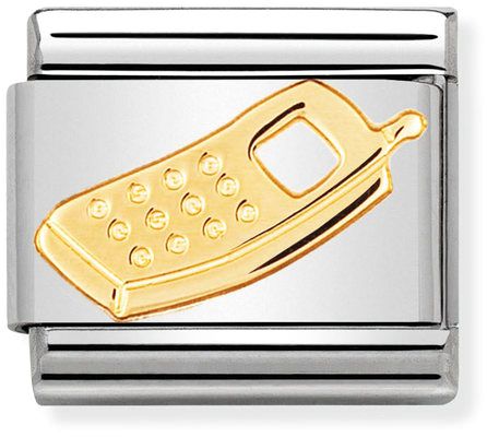 Nomination Classic Gold Tech Mobile Phone Charm