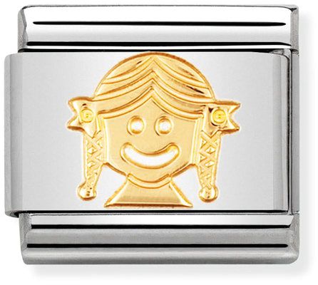 Nomination Classic Gold Girl Charm