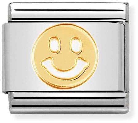 Nomination Classic Gold Fun Smiley Face Charm