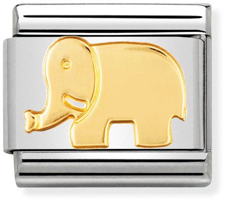 Nomination Classic Gold Animals Elephant Charm