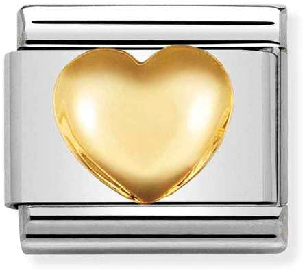 Nomination Classic Gold Love Raised Heart Charm