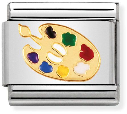 Nomination Classic Gold Daily Life Artists Palette Charm