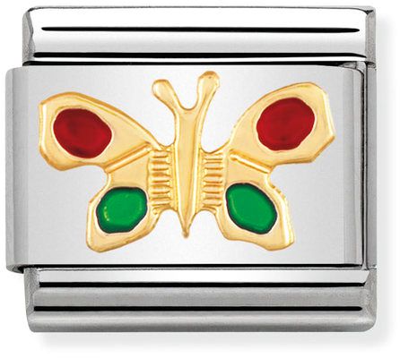 Nomination Classic Gold Air Animals Butterfly Charm