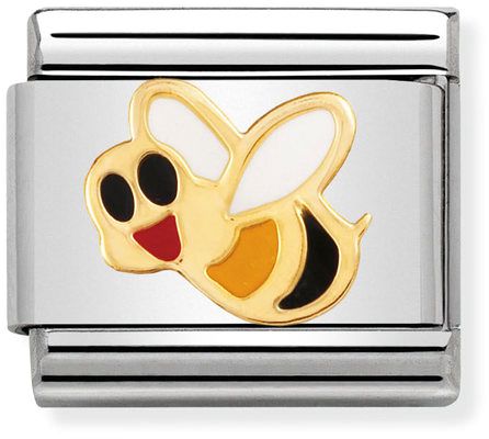 Nomination Classic Gold Air Animals Bee Charm