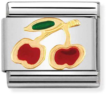 Nomination Classic Gold Fruits Cherry Charm