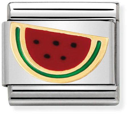 Nomination Classic Gold Fruits Watermelon Charm