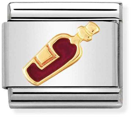 Nomination Classic Gold Drinks Red Wine Charm