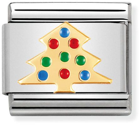 Nomination Classic Gold Christmas Tree Charm
