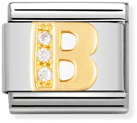 Nomination Classic Gold Letters B Charm