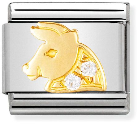 Nomination Classic Gold Zodiac Taurus Charm