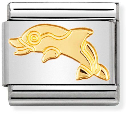 Nomination Classic Gold Animals Dolphin Charm