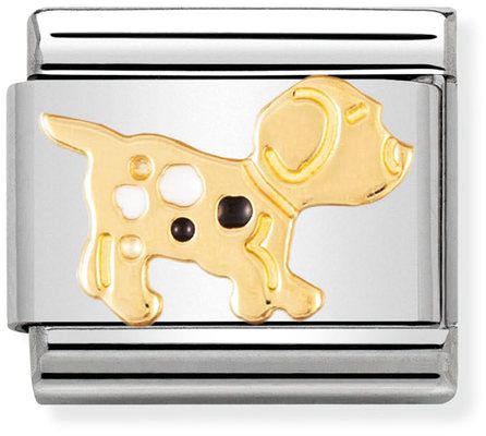 Nomination Classic Gold Earth Animals Dog Charm