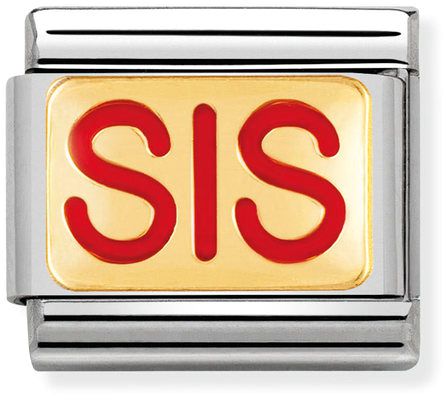 Nomination Classic Gold Messages Sis Charm