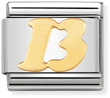 Nomination Classic Gold Numbers 13 Charm