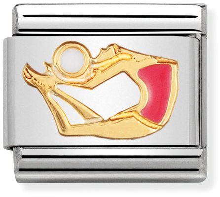Nomination Classic Gold Sports Gymnast With Ball Charm