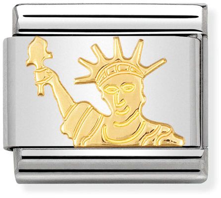 Nomination Classic Gold Symbols Statue of Liberty Charm