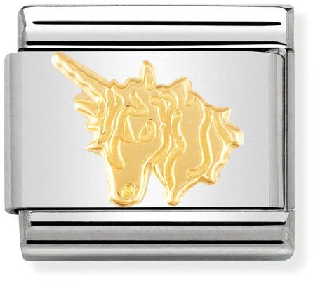 Nomination Classic Gold Symbols Fantasia Unicorn Charm