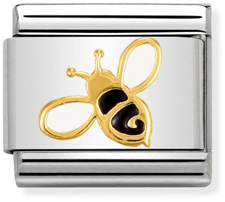 Nomination Classic Gold Nature Bee Charm