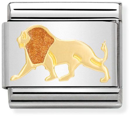 Nomination Classic Gold Earth Animals Lion Charm