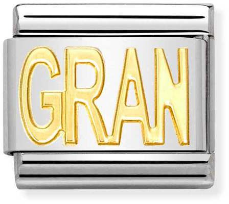 Nomination Classic Gold Writings Gran Charm