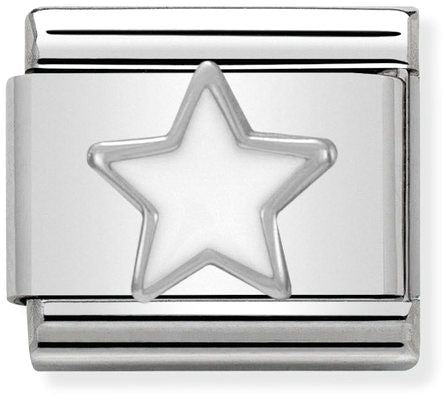 Nomination Classic Sterling Silver Symbols White Star Charm