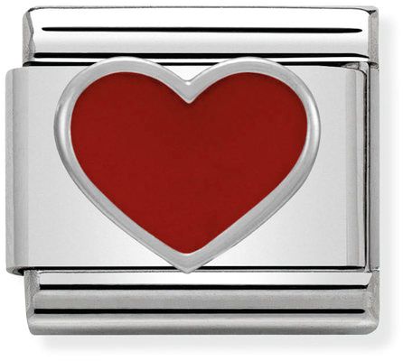 Nomination Classic Silver Symbols Red Heart Charm