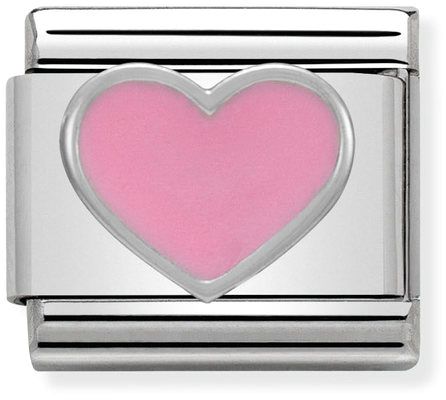 Nomination Classic Silver Symbols Pink Heart Charm