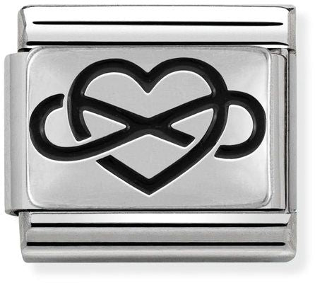 Nomination Classic Silver Symbols Infinity Heart Charm