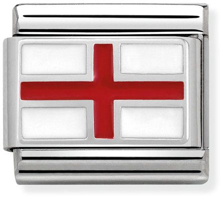 Nomination Classic Silver Flags England Flag Charm