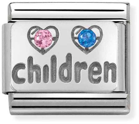 Nomination Classic Silver Cubic Zirconia Symbols Children Charm