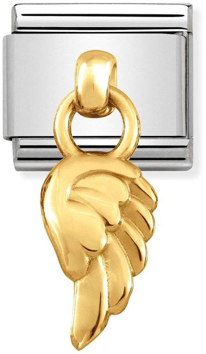 Nomination Classic Gold Charms Pendant Wing Charm