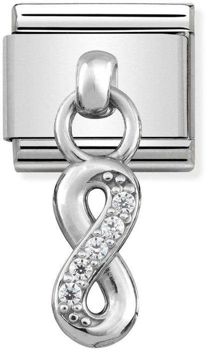 Nomination Classic Silver Charm Infinity Drop Charm