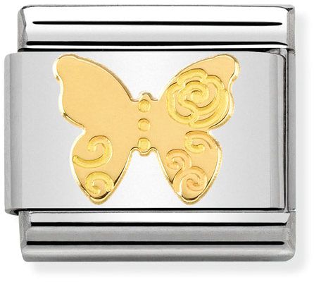 Nomination Classic Gold Symbol Madame Monsieur Butterfly Charm