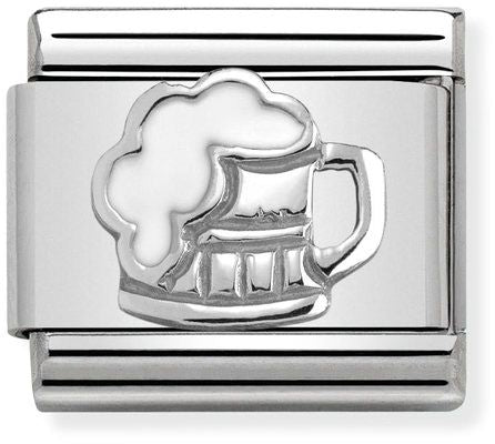 Nomination Classic Silver Symbols Pint of Beer Charm