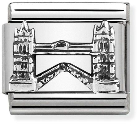 Nomination Classic Silver Monument Relief Tower Bridge Charm