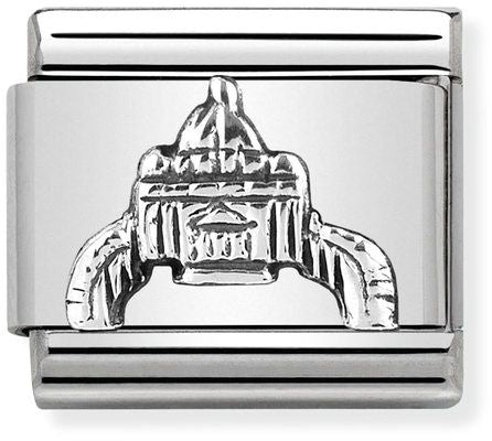 Nomination Classic Silver Monument Relief St Peters Square Charm