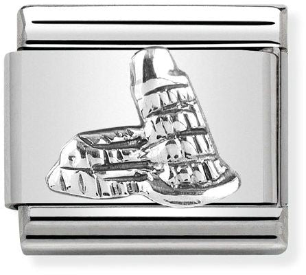 Nomination Classic Silver Monument Relief Tower Of Pisa Charm