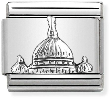 Nomination Classic Silver Monument Relief St Peters Dome Charm