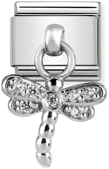 Nomination Classic Silver  Charm Dragonfly Drop Charm