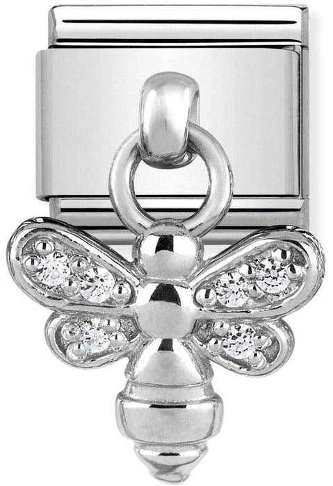 Nomination Classic Silver Charm Bee Drop Charm