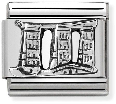 Nomination Classic Silver Monument Relief Marina Bay Charm