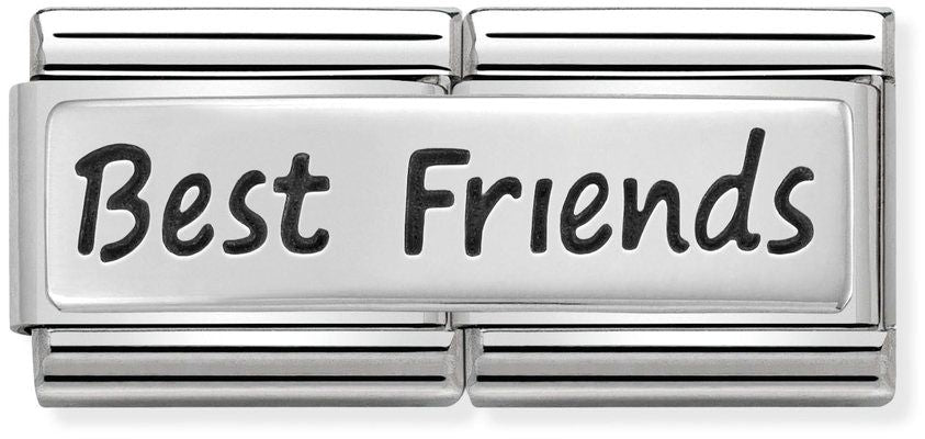 Nomination Classic Silver Double Engraved Best Friends Charm