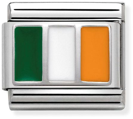 Nomination Classic Silver Flags Ireland Flag Charm