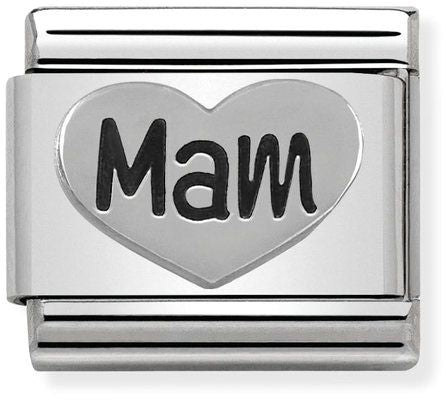 Nomination Classic Silver Oxidised Symbols Mam Charm