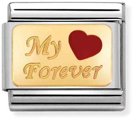 Nomination Classic Gold Plates My Forever Charm