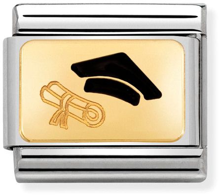 Nomination Classic Gold Symbols Graduation Charm